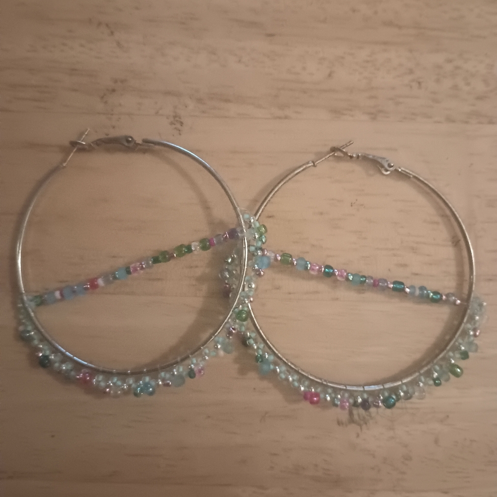 Hand crafted beaded earrings